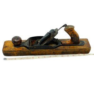  ANTIQUE Wood Planer Stanley Rule & Level Co. No. 27 Transitional Plane
